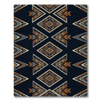 Geometric Arrowhead Midnight Gold Area Rug
