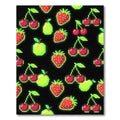 Pixel Fruit Pop Neon Berry Rug