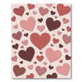 Romantic Pink and Red Heart Collage Rug