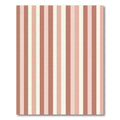 Rosy Pink Cream Striped Vertical Rug