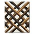 Geometric Brown Interlaced Lattice Rug