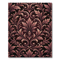 Elegant Copper Acanthus Leaf Scroll Rug