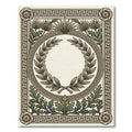 Antique Olive Laurel Greek Key Border Rug
