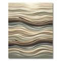 Neutral Tones Wood Grain Flow Rug