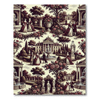 Regal Estate Rose Garden Scene Rug