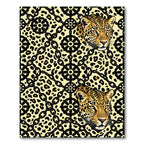 Golden Leopard Chain Medallion Rug