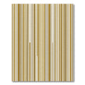 Minimalist Metallic Gold Vertical Stripe Rug