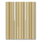Minimalist Metallic Gold Vertical Stripe Rug