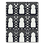Monochromatic Geometric Arch Lattice Rug