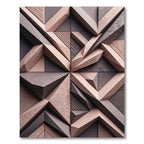 Textured Geometric Panels Rug
