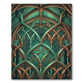 Emerald Gothic Vaulted Arch Treasury Rug