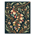 Ethereal Salmon Floral Vine Botanical Rug