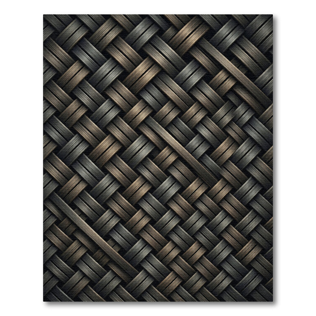 Woven Wood Grain Texture Rug