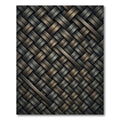 Woven Wood Grain Texture Rug