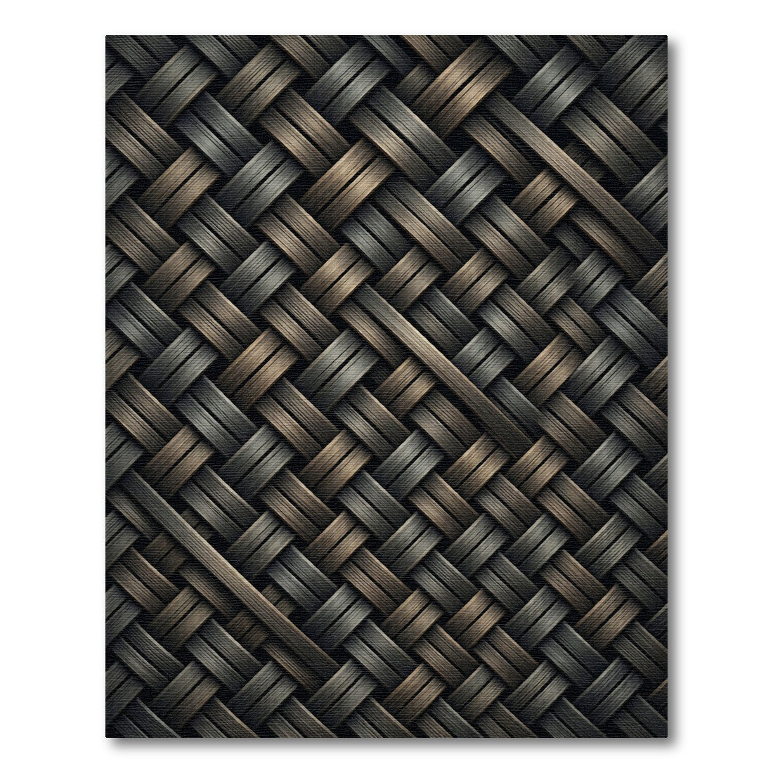 Woven Wood Grain Texture Rug