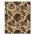 Majestic Leopard Spots Animal Print Rug