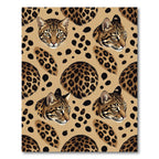 Majestic Leopard Spots Animal Print Rug