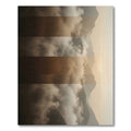 Misty Mountain Landscape Horizon Rug