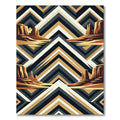 Desert Mesa Geometric Ochre Charcoal Rug