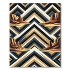Desert Mesa Geometric Ochre Charcoal Rug