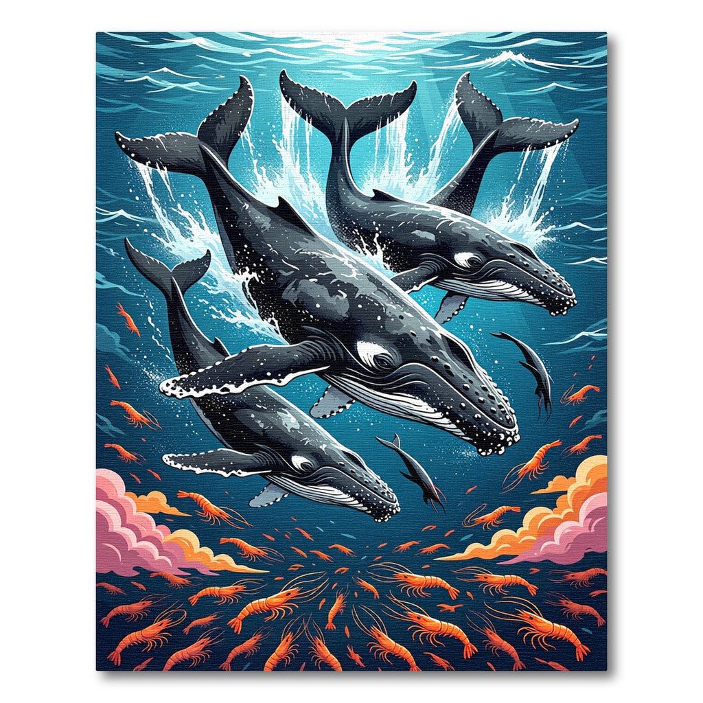 Majestic Humpback Whales Ocean Life Rug