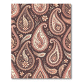 Elegant Pink Paisley Floral Tapestry Rug