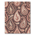 Elegant Pink Paisley Floral Tapestry Rug