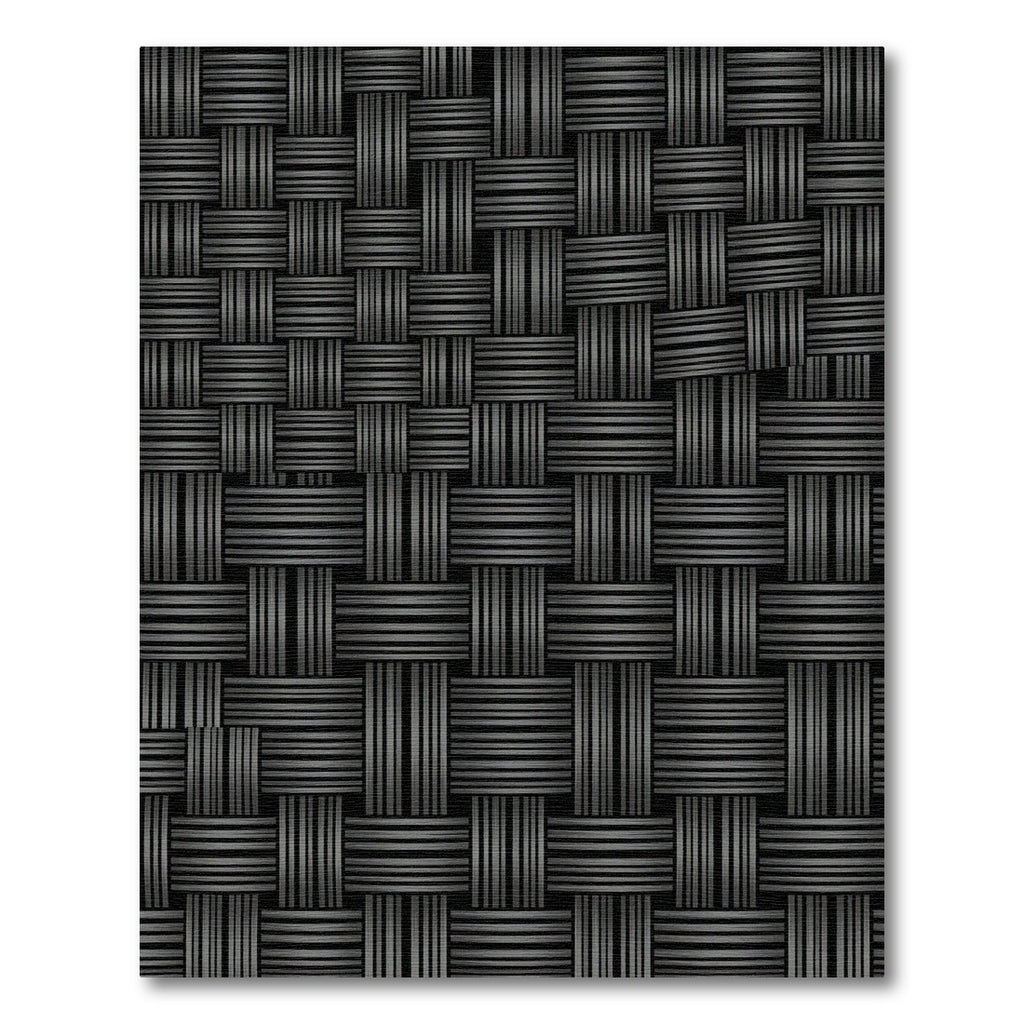 Monochrome Woven Square Texture Rug