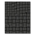Monochrome Woven Square Texture Rug