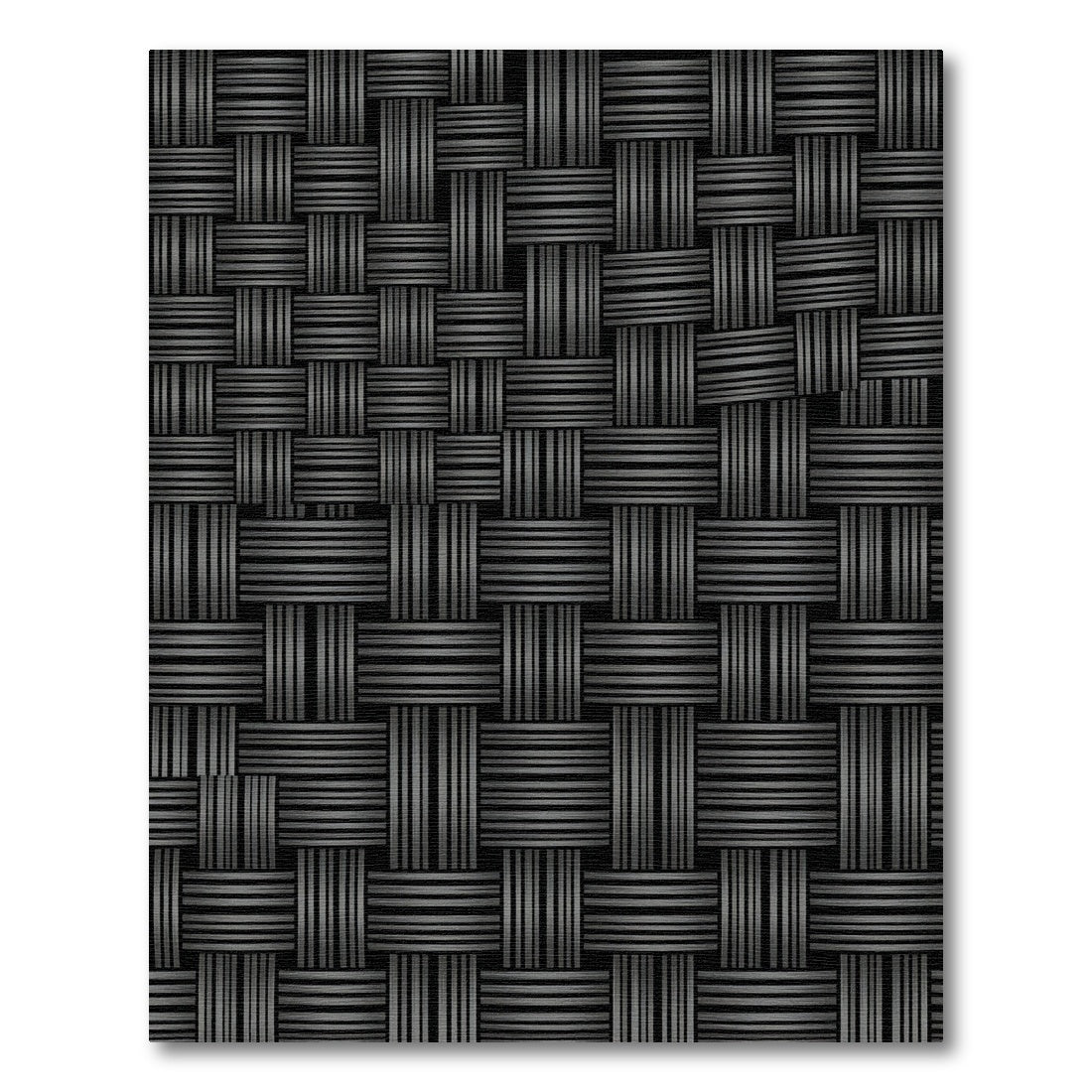 Monochrome Woven Square Texture Rug