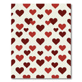 Crimson Heart Scatter Art Rug