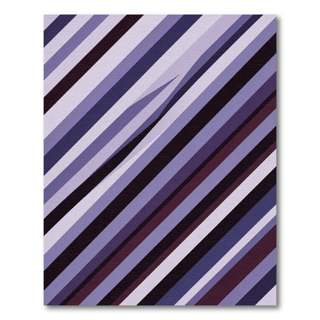 Modern Purple Diagonal Stripe Abstract Rug