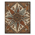 Geometric Copper Arrow Star Medallion Rug