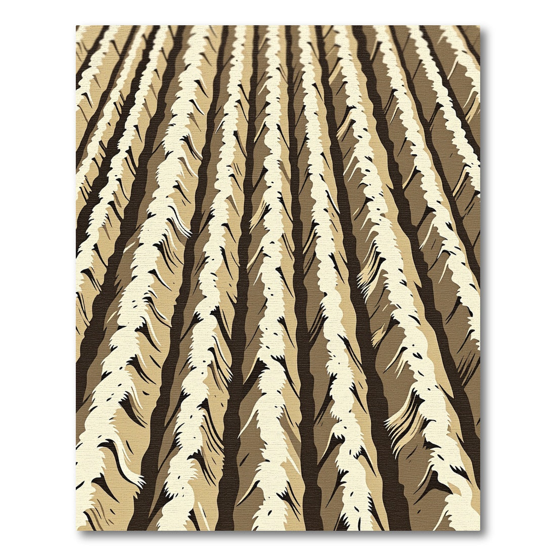 Woven Earth Tone Vertical Stripes Rug