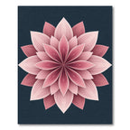 Pink Layered Blossom Floral Rug