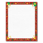 Christmas Stars and Trees Border Rug