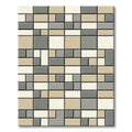Geometric Block Neutral Tones Rug