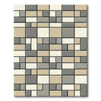 Geometric Block Neutral Tones Rug