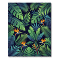 Lush Tropical Foliage Bird of Paradise Rug