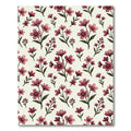 Elegant Mauve Blossom Floral Botanical Rug