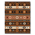 Earthy Southwestern Geometric Stripe Area Rug