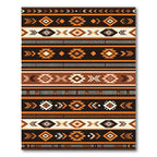 Earthy Southwestern Geometric Stripe Area Rug
