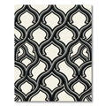 Monochromatic Interlocking Arch Pattern Rug