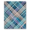 Pastel Palette Intersecting Diagonal Lines Rug