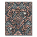 Ornate Pink Gray Accented Vintage Rug