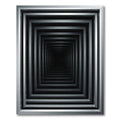 Monochrome Geometric Gradient Tunnel Rug