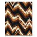 Earthy Chevron Jagged Zigzag Rug