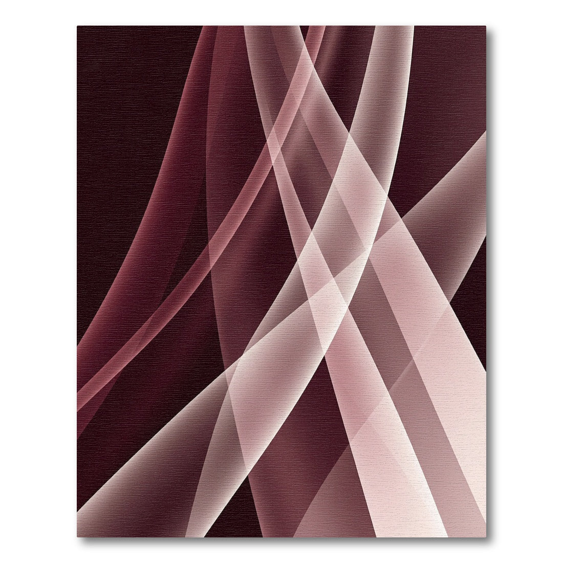 Minimalist Burgundy Velvet Abstract Flow Rug