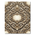 Ornate Golden Acanthus Scrollwork Rug