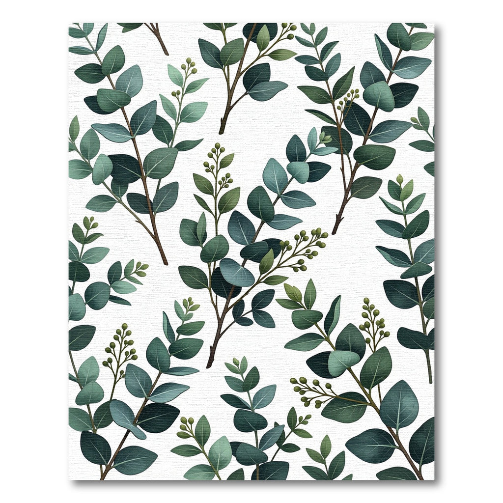 Eucalyptus Botanical Nature Vines Rug